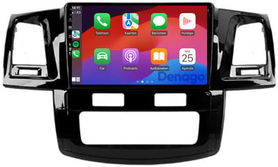 CarPlay autoradio geschikt voor Toyota Hilux | 2008 t/m 2016 | Android 13 | Draadloos Apple CarPlay & Android Auto | 2GB + 32GB | QuadCore processor | Denago DNG-A252 | 2025 model | 2008 2009 2010 2011 2012 2013 2014 2015 2016 | Bluetooth & Wifi