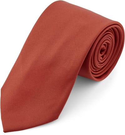 Terracotta Basic Stropdas van 8 cm