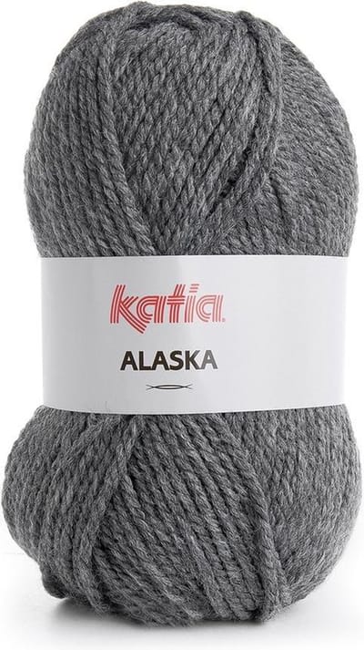 Katia Alaska - 10 donkergrijs - Acryl Garen