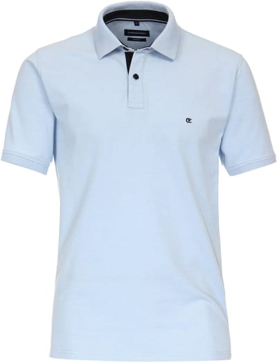 Casa Moda - Poloshirt Lichtblauw - Regular-fit - Heren Poloshirt Maat 3XL