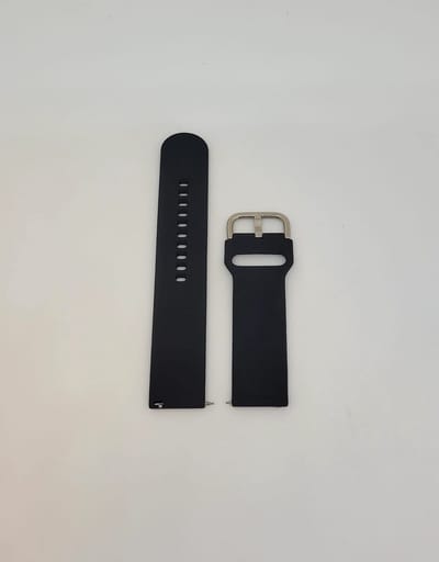 Jumada's - Zwart Horlogebandje - Geschikt voor Samsung Gear S3 Frontier Gear S3 Classic Galaxy Watch 46mm - Siliconen Bandje