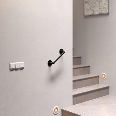 Trapleuning Zwart - Traphek Leuning - Veiligheid Vergroten - Industrieel Loft Design - Op Maat - Zwart