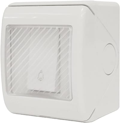 Waterdichte Drukschakelaar 230V voor Buiten - Elektrische Drukknop voor Verlichting en Bel