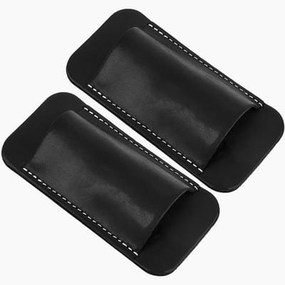 Multitool draagtas van rundleer, compacte opvouwbare gereedschapstas voor EDC, organizer en riemtas voor heren, zwart, ideaal voor dagelijks gebruik en outdoor activiteiten