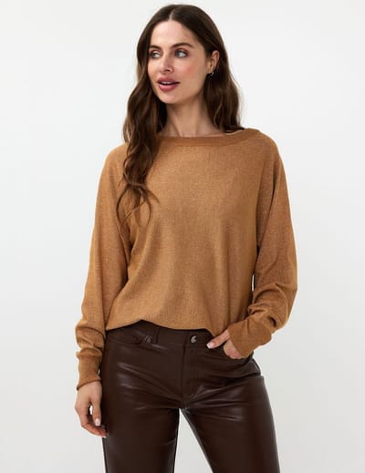 Sweater batwing lurex