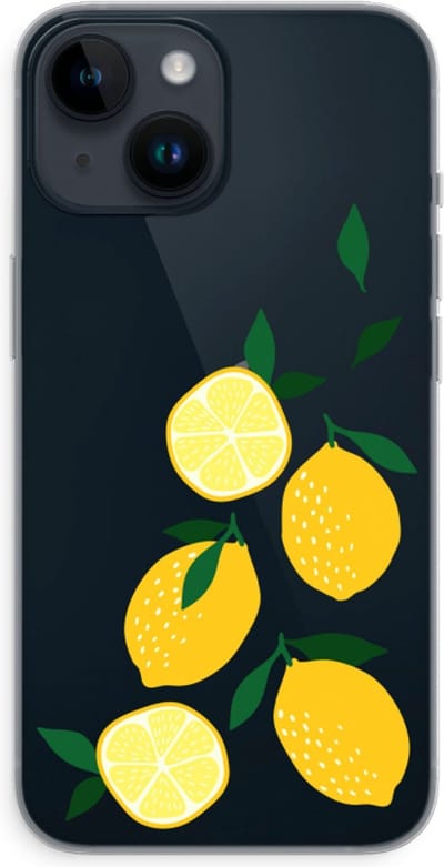 Case Company® - Hoesje geschikt voor iPhone 14 hoesje - You're my lemon - Soft Cover Telefoonhoesje - Bescherming aan alle Kanten en Schermrand
