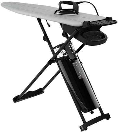 Laurastar Smart M Strijksystemen en een Professioneel Strijkijzer Stoomgenerator Actieve Strijkplank, Hygiënische DMS-stoom, Actieve 3D-Zool, Gepulseerde Stoom, Unieke Temperatuur