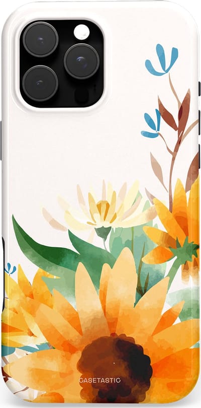 Casetastic Hoesje Geschikt voor Apple iPhone 16 Pro Max Magsafe - Stijlvolle Beschermende Duo-layer Case - Stralend geel