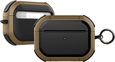 DrPhone PL5 - Case / Hoes - Bescherming tegen Val & Stootschade - Geschikt voor Airpods Pro - Bruin