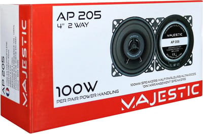 Auto Speaker - Muziek Installatie - Verbeter Geluid - Waterdicht Ontwerp - 100mm - Zwart