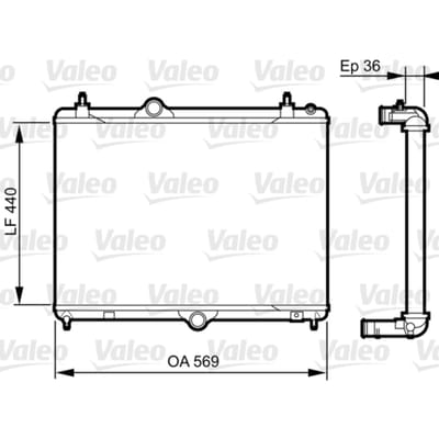 Radiator, motorkoeling VALEO 735371