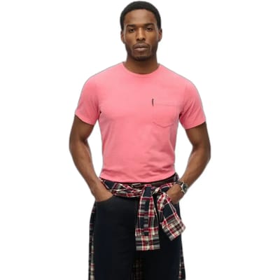 Superdry - Classic Essential T-shirt met Zak - Heren - T-shirts