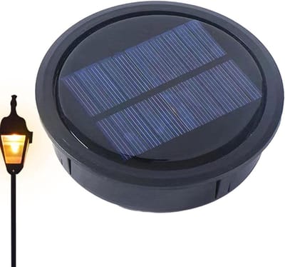 Solar Lamp Vervanging - Zonnepaneel Deksel - Buitenverlichting Tuin - Automatische Aan/Uit - 3x3 inch - Zwart