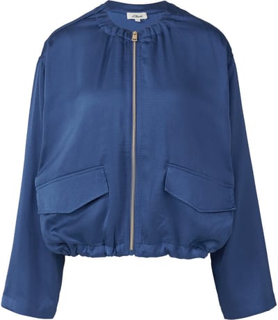 s.Oliver - female - Satijnen blouson in een ontspannen pasvorm met verstelbare zoom