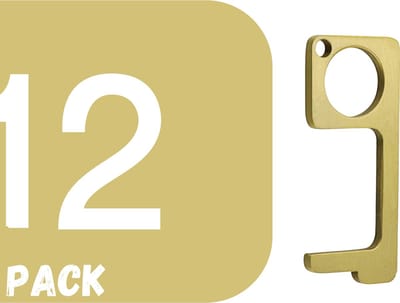 Sleutelhanger|No Touch Cleankey | Pinnen & deur openen zonder direct contact | Antibacteriële multitool | Hygiëne sleutel | geen contact sleutel |Key Smart Bacterie sleutel | antibacteriële tool|12 Pack