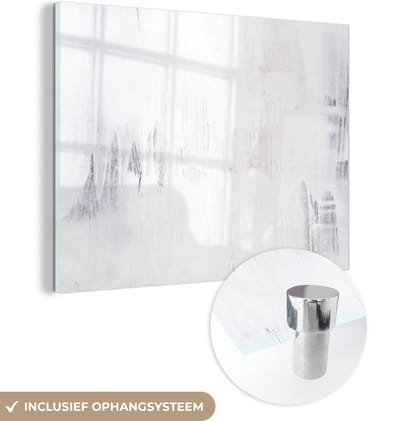 MuchoWow® Glasschilderij 120x90 cm - Schilderij acrylglas - Acrylverf - Verf - Design - Foto op glas - Schilderijen
