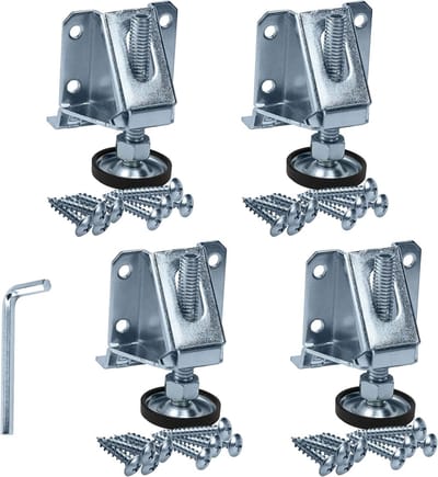 Meubelpoten Set - Verstelbare Nivelleerders - Stabiele Plaatsing - Zware Belasting Capaciteit - 4 Stuks 8000 LB - Verzinkt