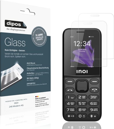 dipos – 2x Matte Pantserfolie geschikt voor INOI 240 Modern 4G | 9H Screenprotector
