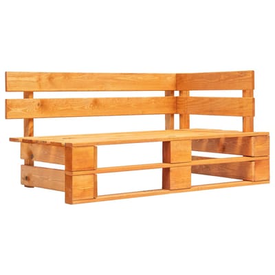 vidaXL - Tuinhoekbank - pallet - honingbruin - geïmpregneerd - grenenhout