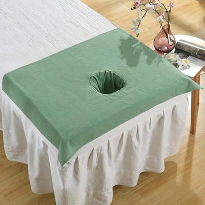 Massage Bed Cover - Spa Tafelkleed - Salon Hygiëne - Zacht Katoen - 50x70cm - Wit