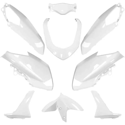 Kit carénage P2R pour Scooter Yamaha 125 Gpd A N-Max 2015 à 2020 11 pieces blanc gris Neuf