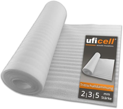 Contactgeluidsisolatie voor Laminaat en Parketvloeren - 2 mm PE-Schuim | 75 m²
