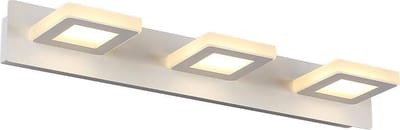 Spiegellamp Vierkant LED Wit 48 cm - Saniled Cermin