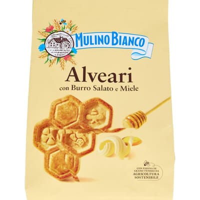 Shortbreadkoekjes met gezouten boter en honing Mulino Bianco Alveari 600g