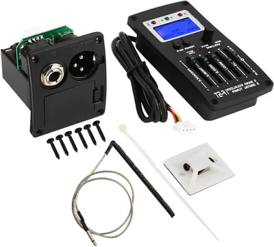 Pickup voor Akoestische Gitaar met Volume Controle - Hoge Kwaliteit Piezo Sensor voor Uitstekend Geluid - Eenvoudige Installatie en Universele Compatibiliteit - Ideaal voor Muzikanten