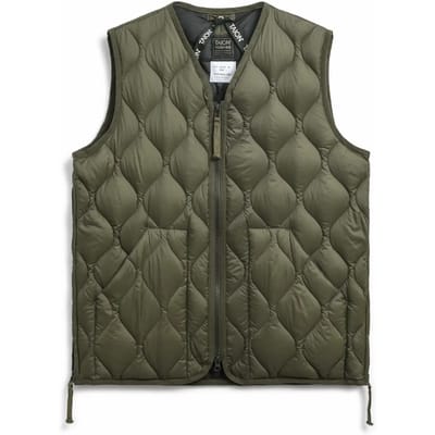 Militair jack met v-hals en w-rits Taion Coquille souple