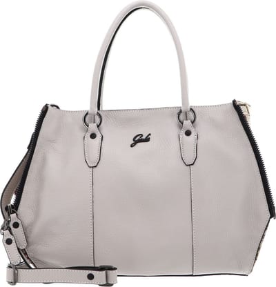Gabs Leren Schoudertas Ivette TG Bull + Persiano Black Shoulder Bag Sasso Crème