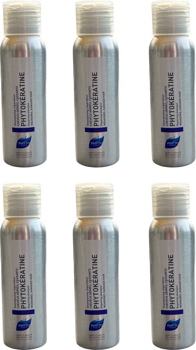 Phyto Paris Phytokératine Repairing shampoo Weakend, Damaged Hair 50ml x 6