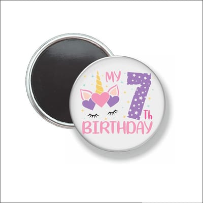 Button Met Magneet 58 MM - My 7th Birthday - NIET VOOR KLEDING