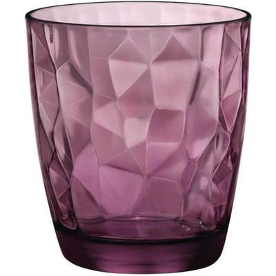 Bormioli Rocco Diamond Tumbler - 30 cl - Paars - 1 stuk(s) - Los glas