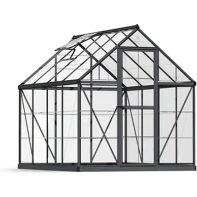 Canopia Tuinkas Harmony 6x8 - Polycarbonaat - Grijs - 185x247x208cm