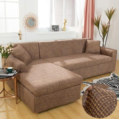 L-vormige hoekbankhoes elastisch voor woonkamer bedrukte hoes voor bankhoezen stretch 1 /2 /3 /4 zits 1pc 2-seat 145-185cm