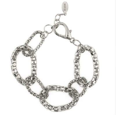 Behave - zilverkleurige armband met open schakels - stijlvol accent