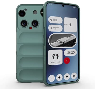 MobyDefend Hoesje - Geschikt voor Nothing Phone (3) - TPU Gripcase - Groen