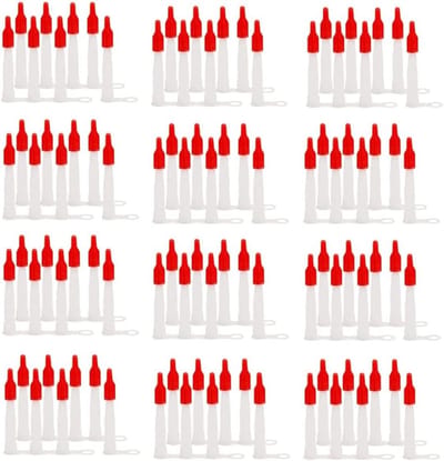 Afdichtingsmondstukken - Kitverlengstukken - Kieren Dichten - Hoogwaardig kunststof - 100 stuks - Rood en wit