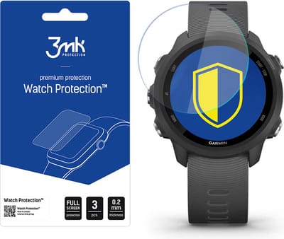 3mk Watch Protection v. FlexibleGlass hybrid glass on Garmin Forerunner 245