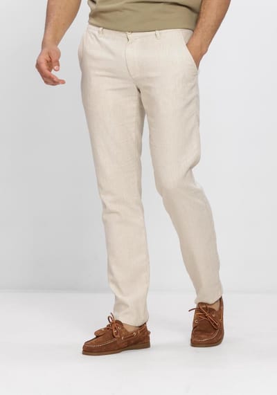 Alberto 5987 1533 Lou-j Broeken Heren - Ecru - Maat 33/34