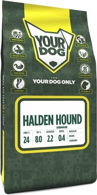 Yourdog Halden hound Rasspecifiek Senior Hondenvoer 6kg | Hondenbrokken