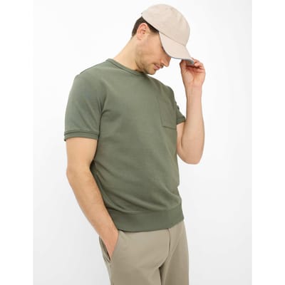 Brax Heren Shirt  Style SULLY thyme Groen Khaki, groen - khaki, maat XXL