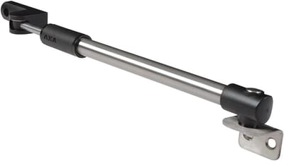 Telescopische Raamuitzetter - Raamhouder Uitzet - Ventilatie Instellen - Traploze Standen - 33 cm - RVS Zwart