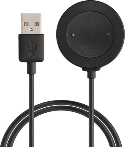 kwmobile USB-oplaadkabel geschikt voor HONOR Watch 4 (TMA-L19) / Watch 5 (STL-L19) kabel - Laadkabel voor smartwatch - in zwart
