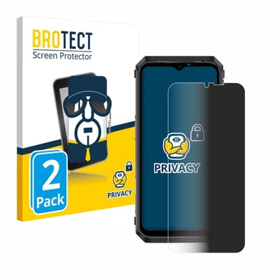BROTECT - privacy screenprotector voor Ulefone Power Armor 18T - Folie Beschermfolie Blauwlichtfilter 2 Stuks
