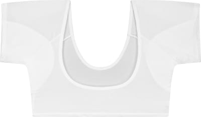 ConfidenceForAll® College Top - Dames Anti Zweet Topje met pads - Maat 38 M - Wit