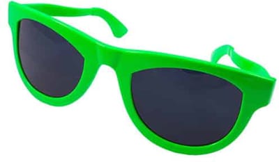 Folat - Bril neon groen XXL
