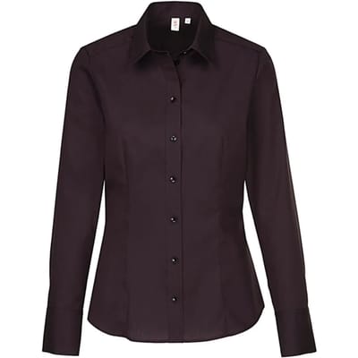 Seidensticker Women´s Blouse Regular Fit Long Sleeve SN080604 - Black - 34
