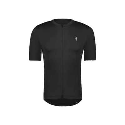 BBB Cycling Essence Fietsshirt Heren Korte Mouw - 15-25 °C - Ademend MTB en Wielrenshirt met 3 Achterzakken - Zwart